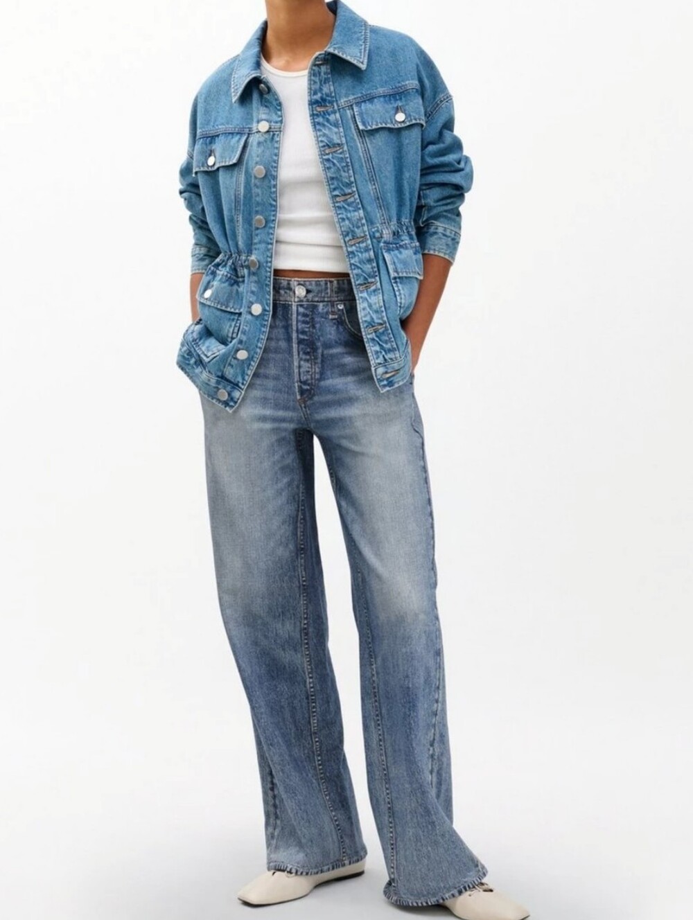 Rag & Bone Miramar Wide Leg Jeans